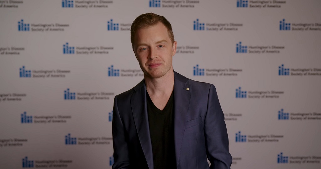 Noel Fisher at a Huntington’s awareness event in Vancouver
